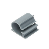 3/4" Adhesive Clamp, Gray; Pkg of 5